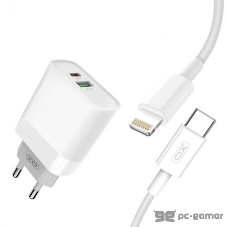 XO L64 QC3.0+PD Fast Charger + Lightning cable