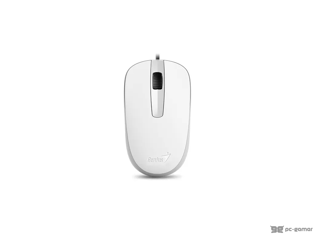 GENIUS Mouse DX-120, USB, Optical, White, 1000dpi, 3 buttons, 1.5m