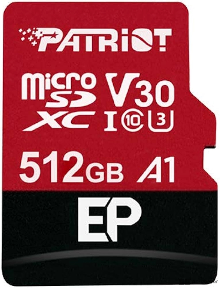 Patriot MEMORY CARD 512GB MicroSDXC V30 U3 EP SERI