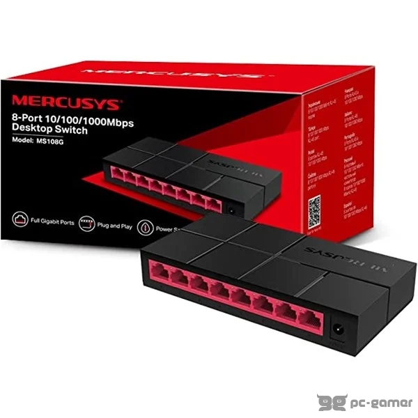 Mercusys MS108G gigabit desktop switch 8-Port 