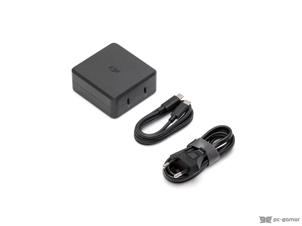 DJI 100W USB-C Power Adapter - Compatibility: Mavic 3 Enterprise, Mavic 3 PRO, Mavic 3, AIR 3, Avata