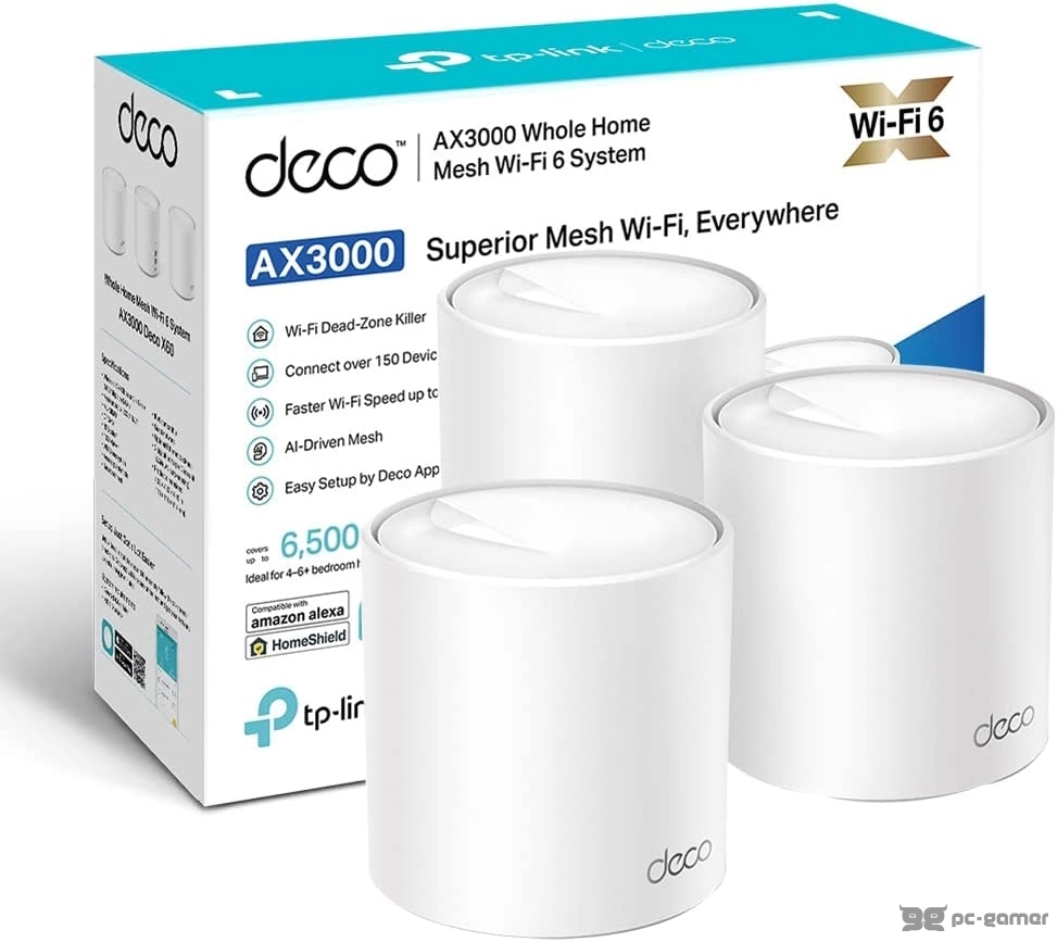 TP-LINK DECO X50(3-PACK) AX3000 Whole Home Mesh WiFi 6 System - Covers up to 600m2