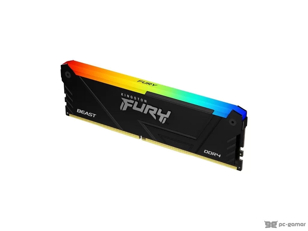 KINGSTON FURY Beast RGB 8GB 3600MHz DDR4 Black, CL17, 288-Pin