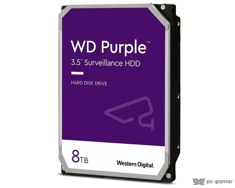WD 8TB 3.5 SATA III 128MB IntelliPower WD84PURZ Purple