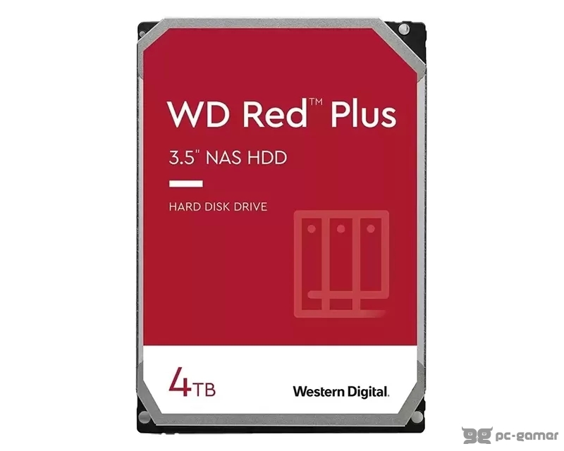 WD 4TB 3.5 SATA III 256MB IntelliPower WD40EFPX Red Plus