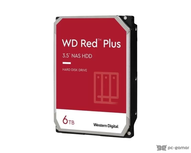 WD 6TB 3.5 SATA III 256MB IntelliPower WD60EFPX Red Plus