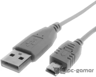 FAST ASIA Kabl USB A - USB Mini-B M/M 1.8m sivi