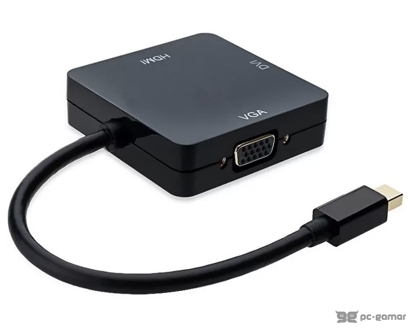 E-GREEN Mini DisplayPort - HDMI + DVI-I Dual Link + VGA D-