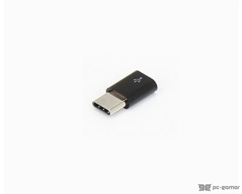 E-GREEN Adapter USB 3.1 tip C (M) - Micro USB (F) crni