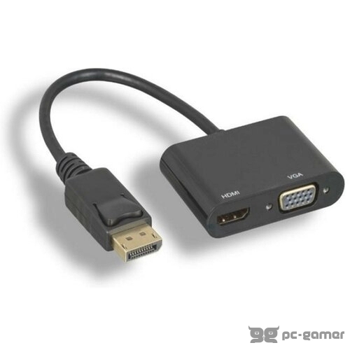 FAST ASIA Adapter-konvertor DISPLAY PORT na HDMI+VGA
