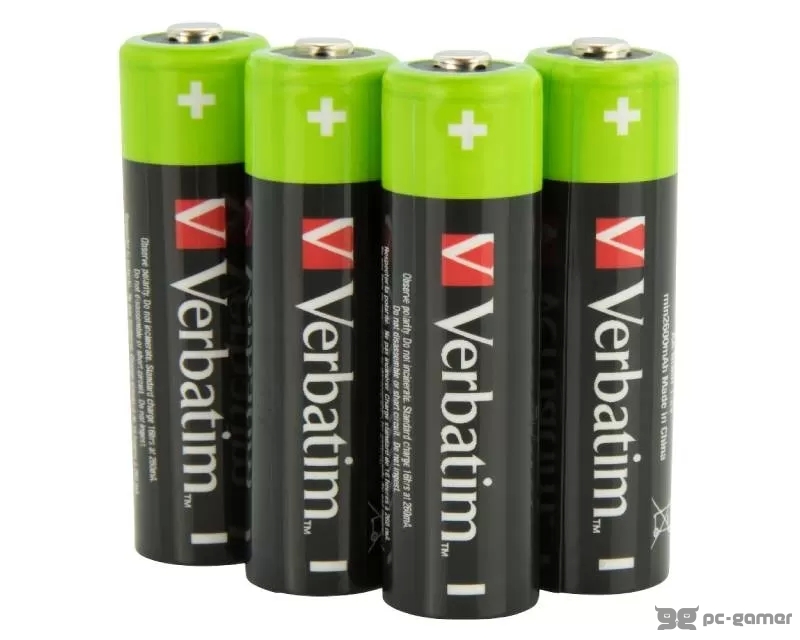 VERBATIM Punjive baterije Ni-MH AA HR06 2500mAh 1.2V 49517 