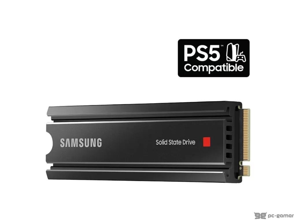 SAMSUNG M.2 SSD 1TB 980 PRO Heatsink, PCI-E 4.0 NVMe, Read Up to 7000 MB/s, Write Up to 5100 MB/s