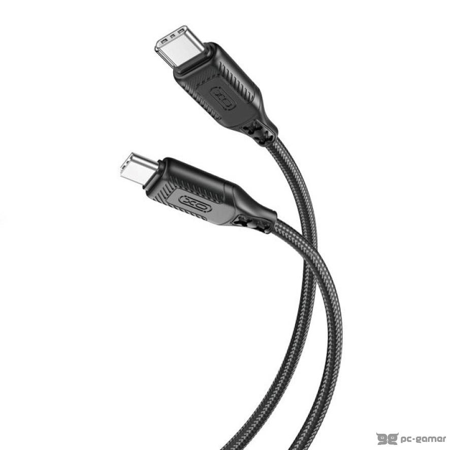 XO NB-Q236B Type-C to Type-C 60W Braided Cable 1m Black