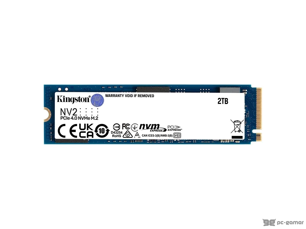 KINGSTON NV2 PCIe 4.0 NVMe SSD 2TB up to 3500/2800MB/s Read/Write, Gen 4x4 NVMe PCIe performance