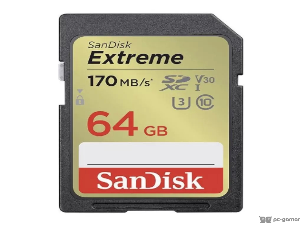 SanDisk Extreme 64GB SDXC Memory Card, up to 170MB/s & 130MB/s Read/Write, UHS-I, Class 10, U3, V30