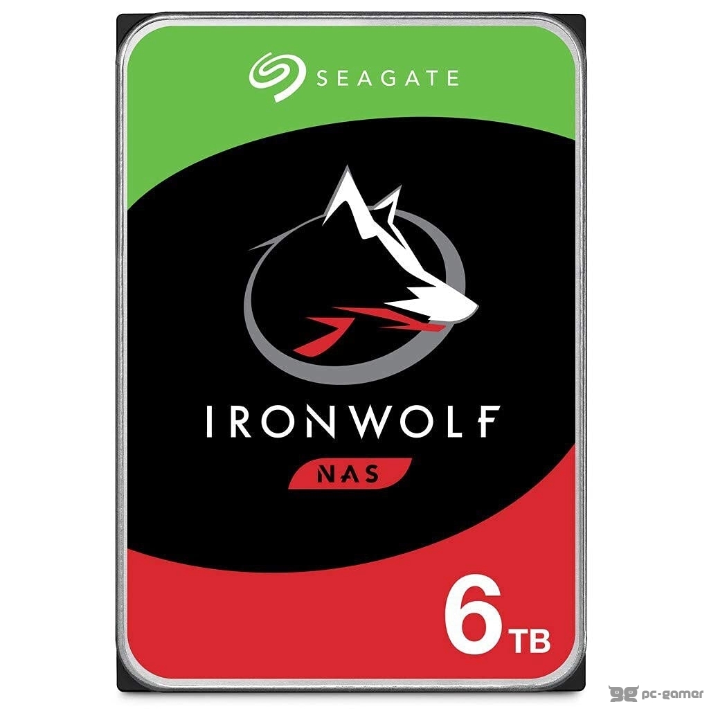 SEAGATE IronWolf NAS HDD 6TB, ST6000VN001, 256MB cache, SATA 6Gb/s, 5400 rpm