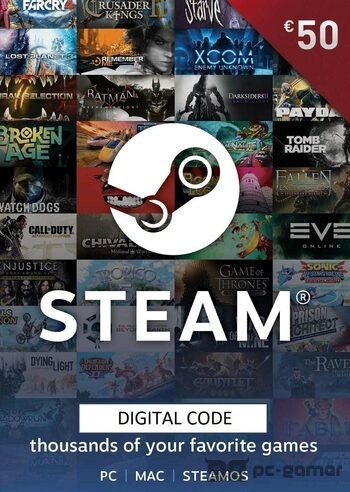 Steam Gift Card 50 EUR - Steam Key - Europe