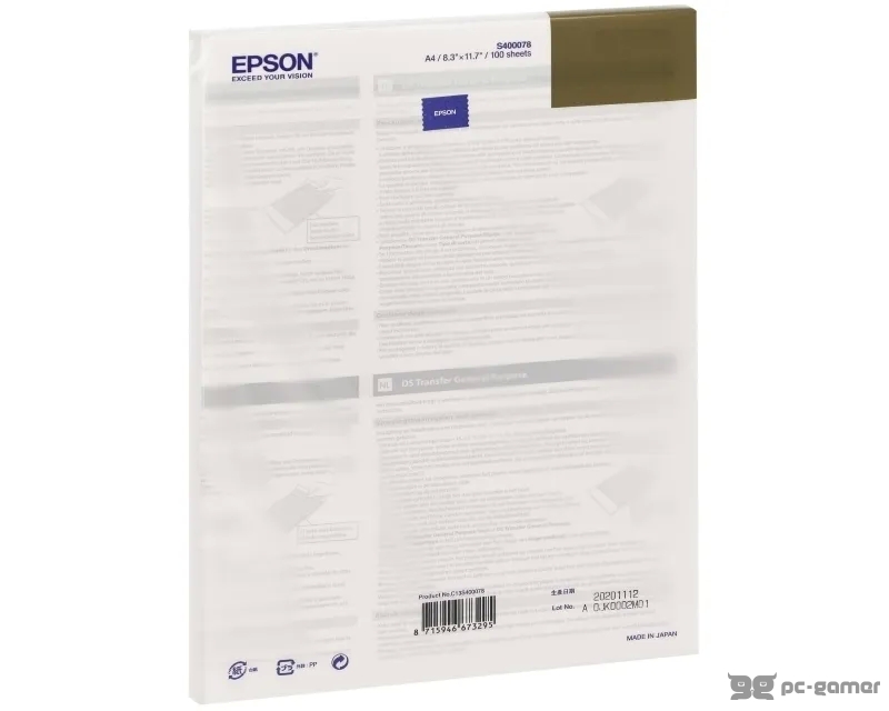 EPSON S400078  DS Transfer general purpose A4 papir