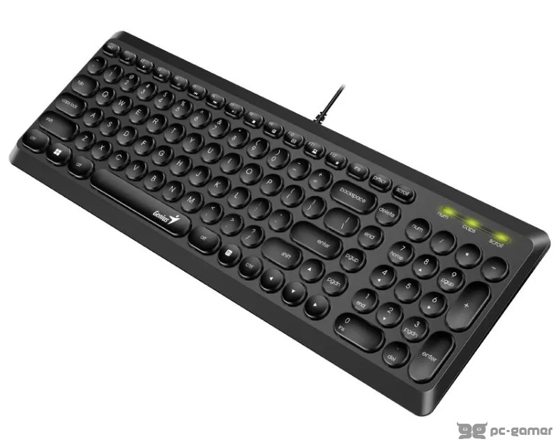 GENIUS Slimstar Q200 USB US crna tastatura