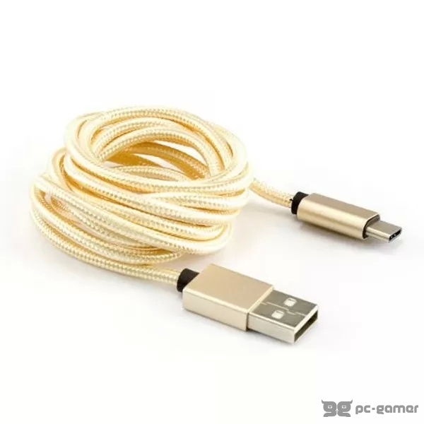 SBOX USB-TYPE C M/M 15M FRUITY ZLATNI