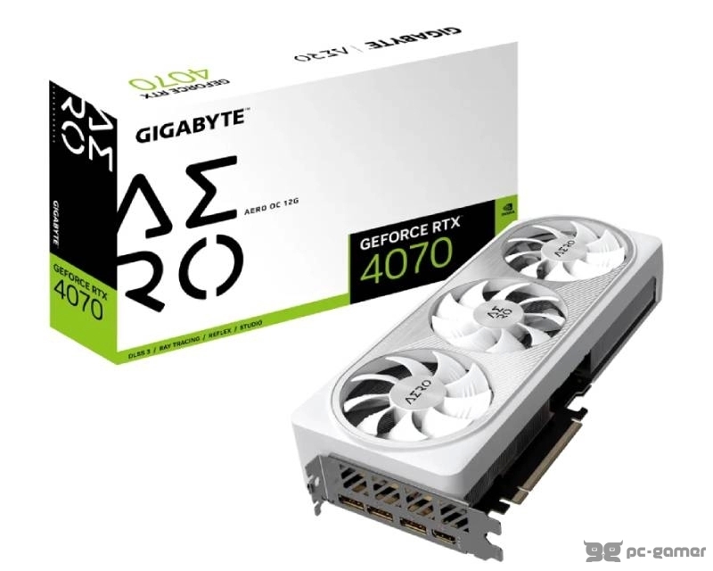 GIGABYTE nVidia GeForce RTX 4070 AERO 12GB GV-N4070AERO OC-