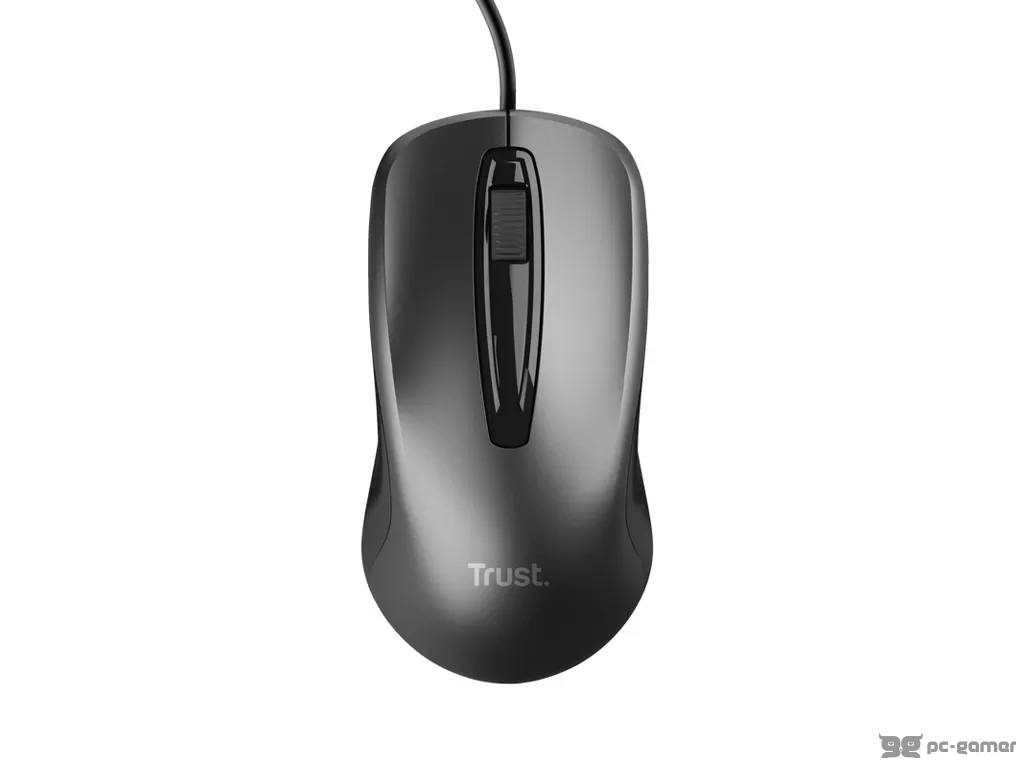 TRUST Basics Wired Optical Mouse, 1200 dpi, 3 buttons, USB, Cable length 170 cm