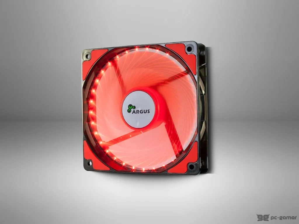 INTER-TECH Argus L-12025 Red, 120mm, 33 ultra bright LEDs, 3pin or 4pin Molex, 1200rpm, 20dBA