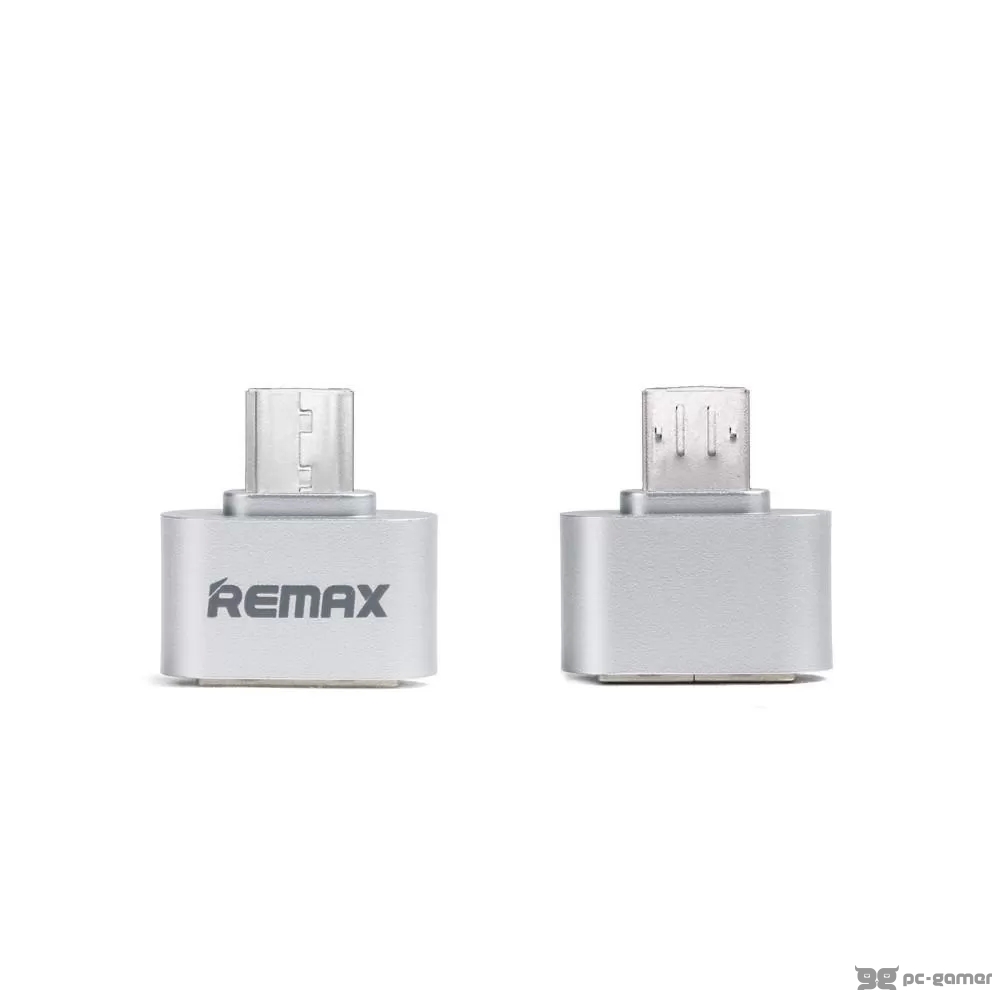 REMAX RMM-018 Micro USB OTG adapter sivi