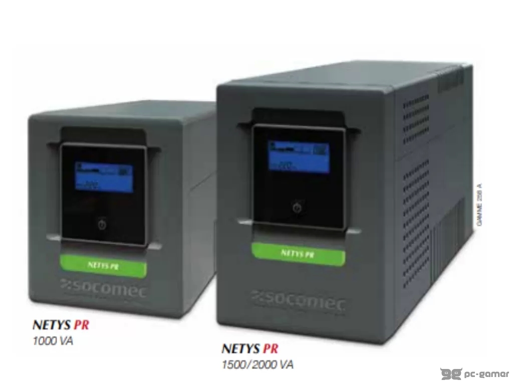 Socomec UPS NeTYS PR-MT 2000VA/1400W 230V 50/60Hz, AVR, RJ45, USB, LCD, Line interactive, Sinewave